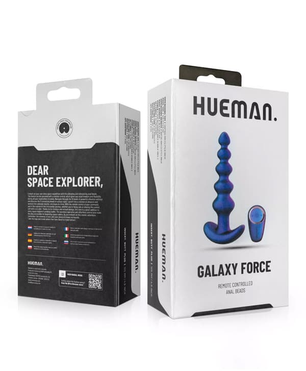 Hueman - Galaxy Force Vibrating Butt Plug with Remote