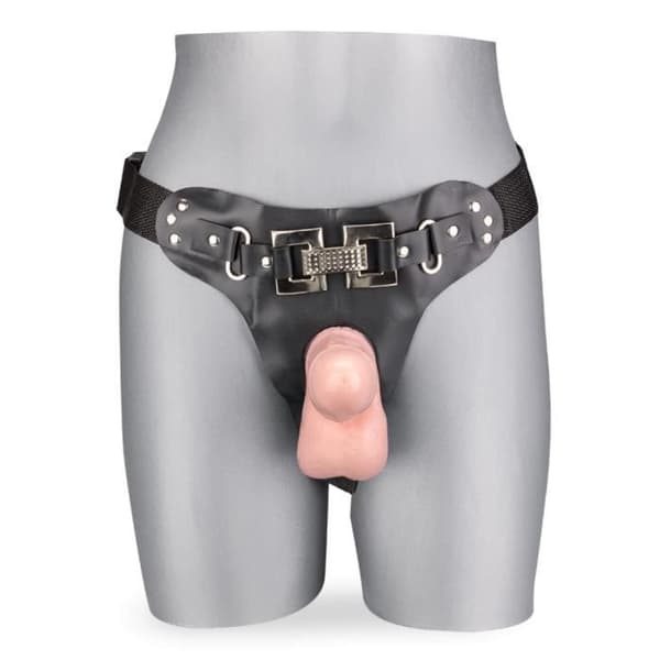 Strap-on dildo - Mael - 17,0 cm - TPR - Realistisk - Justerbar