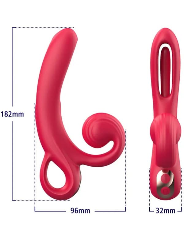 Vibrator With Tongue & Clitoral Stimulation Klitorissimulator