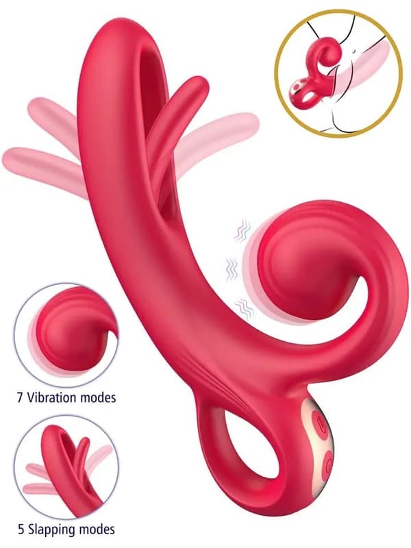 Vibrator With Tongue & Clitoral Stimulation Klitoris stimulaattori