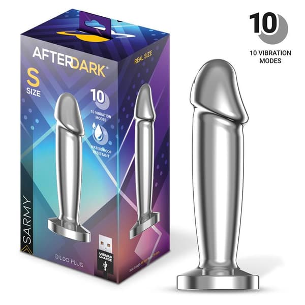 Sarmy analstik med vibrationsmagnetisk USB størrelse S