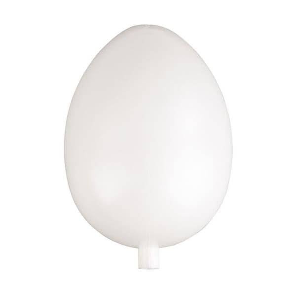 Plastägg - RAYHER - 18cm ø - Främre hals med 12 mm hål - Vit färg