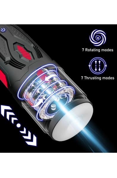 Erospace B1 Thrusting & Rotating Masturbator Masturbator med motor
