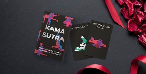 Erotiskt spel för presentrepubliken - GR490074 - 100 Kama Sutra-kort,