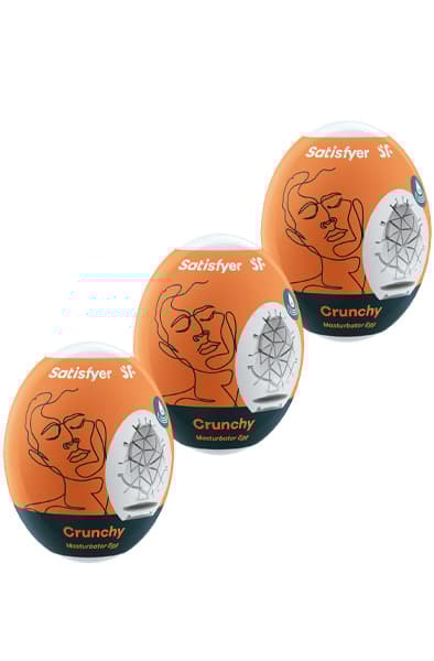 Masturbator Egg Crunchy 3-pcs Onaniegg
