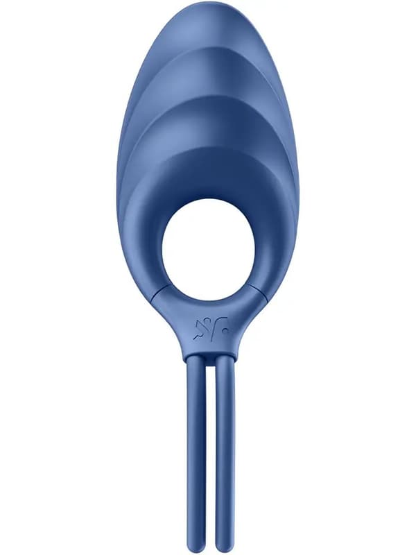 Satisfyer Swordsman Vibrating Cock Ring Blue Penisring med vibrator