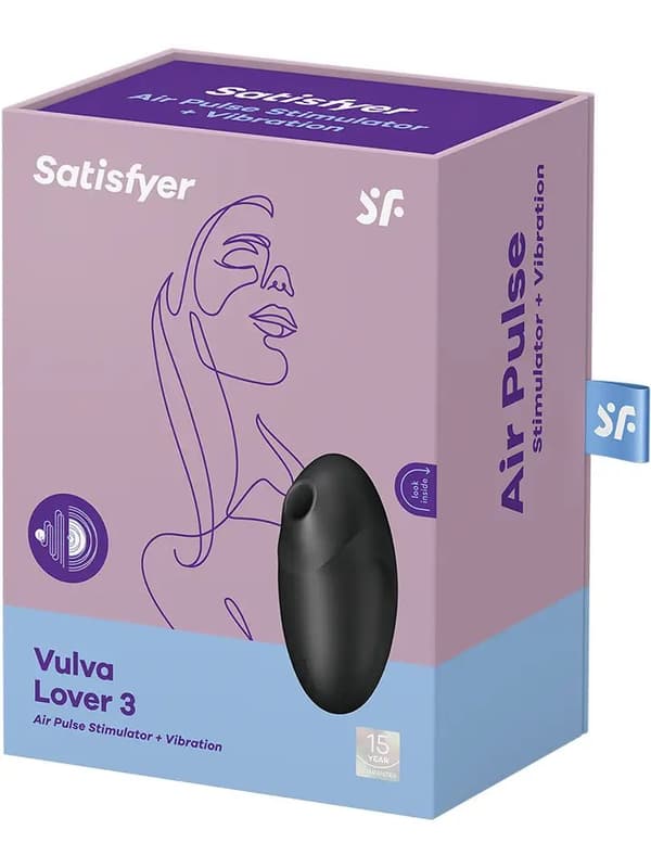 Satisfyer Vulva Lover 3 Black Lufttrycksvibrator