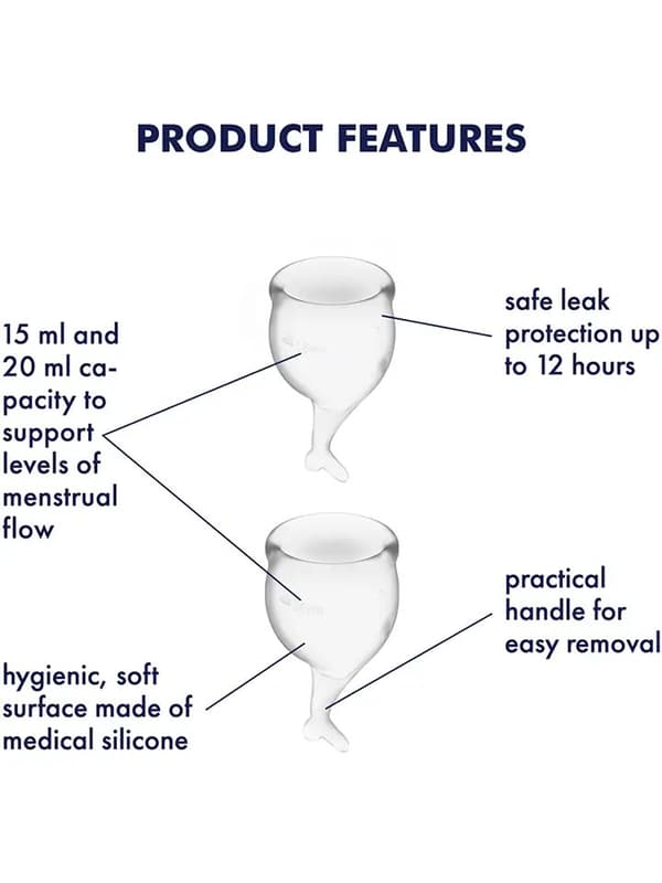 Feel Secure Menstrual Cup Transparent Kuukuppi