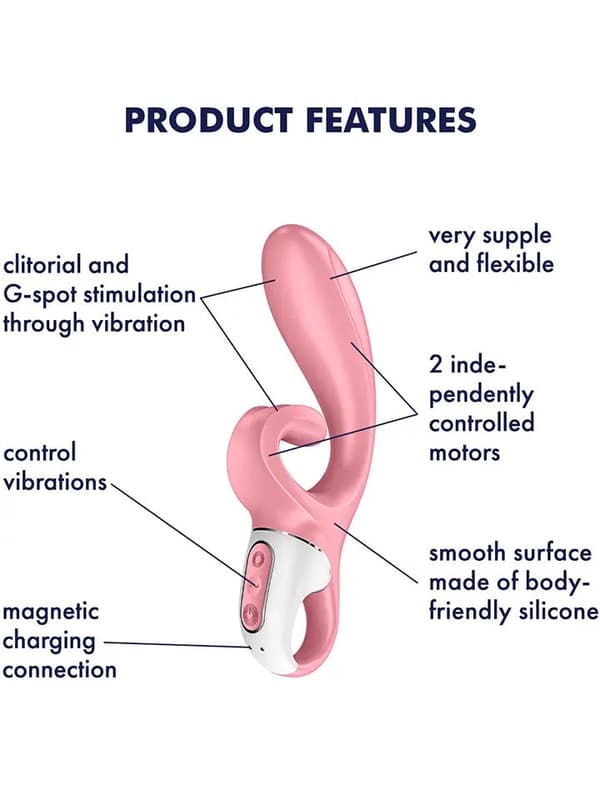 Satisfyer Hug Me Rabbit Vibrator Pink Rabbitvibrator