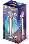 Miniatyrbillede 4 af 4: Sarmy Vibrating Chrome Anal Plug Medium Analplug med vibrator