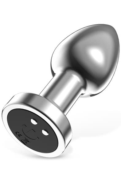 Dimpor Vibrating Chrome Anal Plug Small Analplugg med vibrator