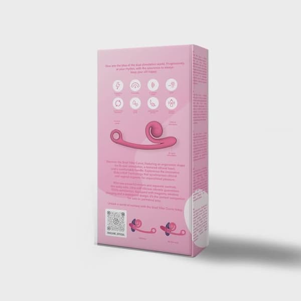 Dubbel Vibrator - Snigel - Vibe Curve - Ergonomisk - Silikon - Vattentät
