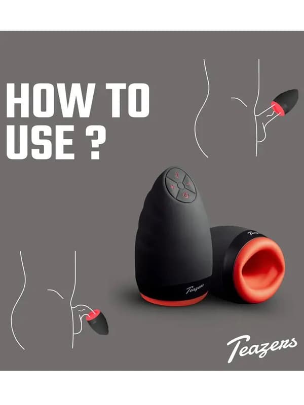 Teazers Heat & Vibration Masturbator Masturbator med vibrator