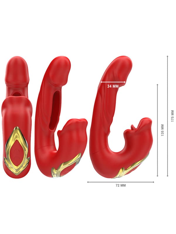 Nathy Vibe With Biting Mouth & Flipping Dual vibrator