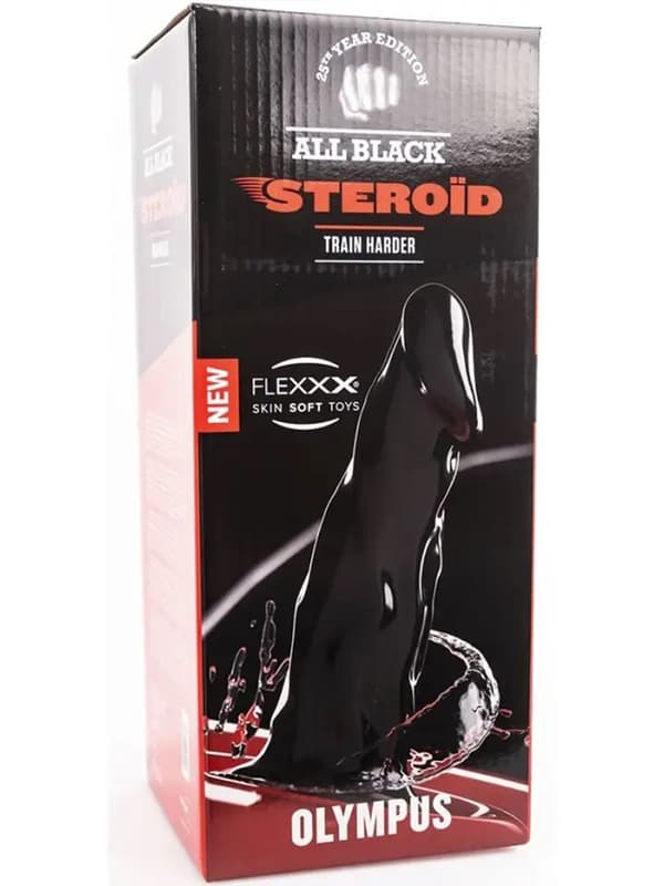 All Black Steroïd Olympus 42 cm XXL-dildo