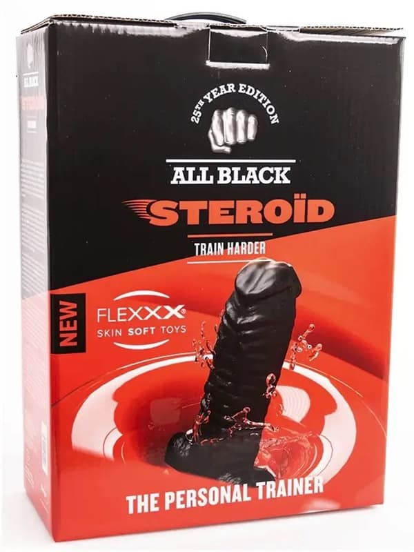 All Black Steroïd The Personal Trainer 37 cm XXL Buttplug