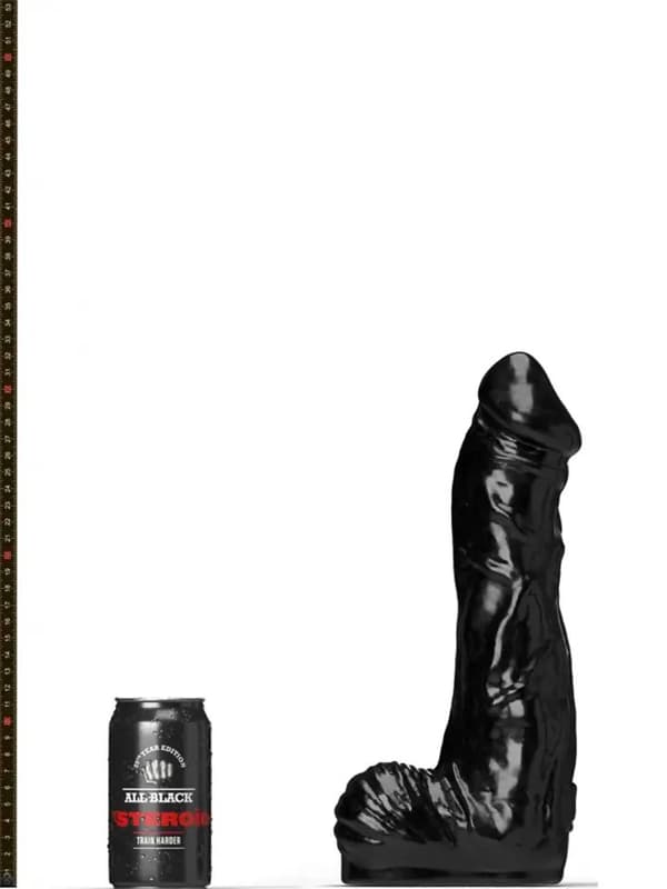 All Black Steroïd Bodybuilder 32,5 cm XL dildo