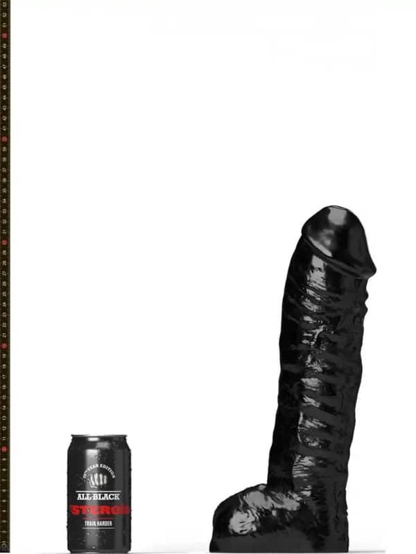 All Black Steroïd The Gym Buddy 33 cm XL dildo