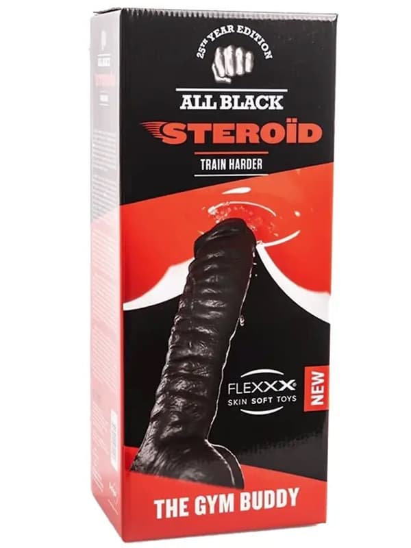 All Black Steroïd The Gym Buddy 33 cm XL dildo