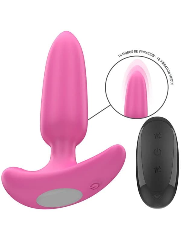 Ross Anal Plug 10 Vibrations Remote Control Analplugg med vibrator