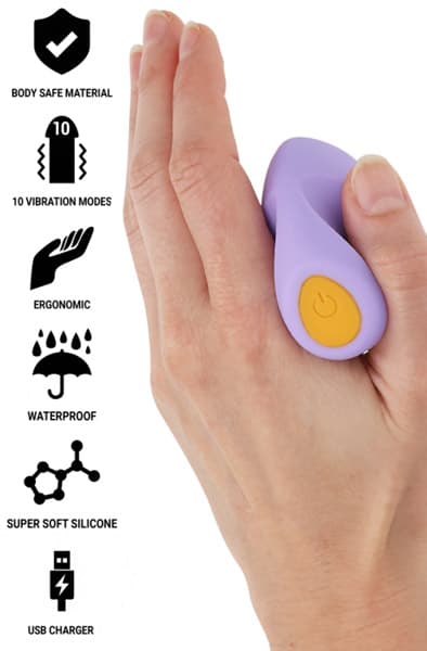 Ursula Stimulator 10 Vibrations Purple Mini vibrator