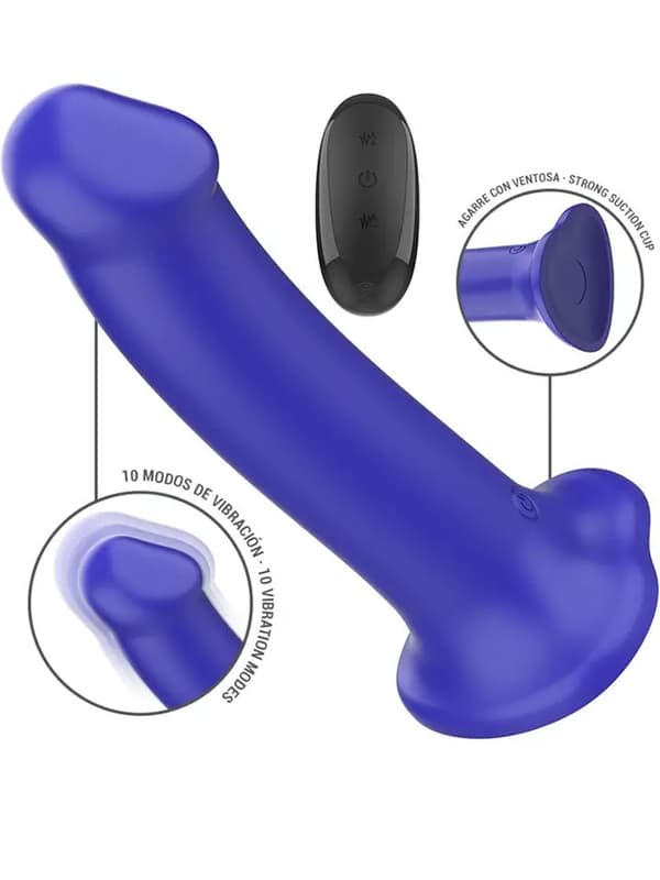 Victoria Vibrator 10 Modes Remote Control Dildo med vibrator