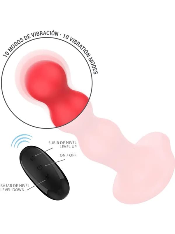 Cody Vibrator 10 Modes Remote Control Dildo med vibrator
