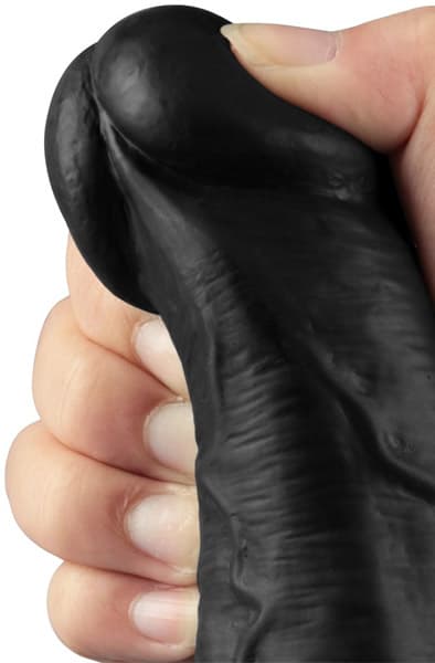 Rechargeable Vibrating Dildo Black 27,2 cm Vibrerende dildo