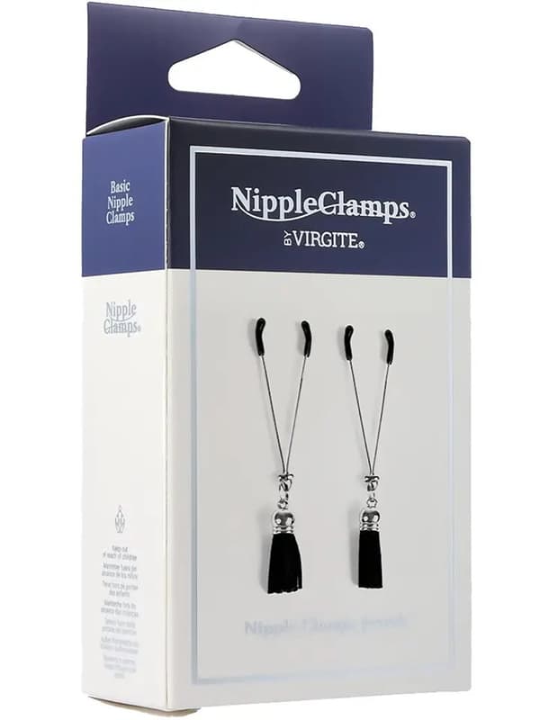 Virgite Nipple Clamps With Tassels Brystvorteklemmer