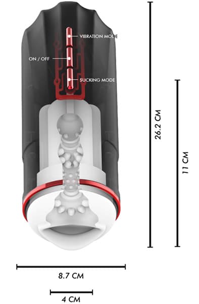 Megabite Mouth Suction & Vibration Masturbator Masturbator