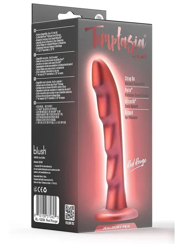 Jealousy Peg Red Rouge 17,8 cm Dildo
