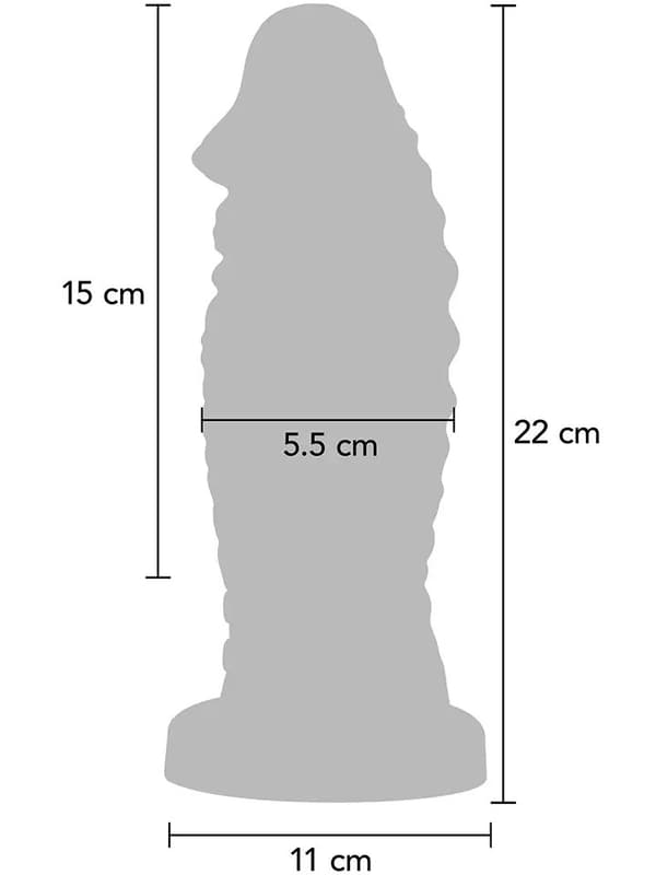 Vibrating Devil Monster Dildo 22 cm Monster dildo