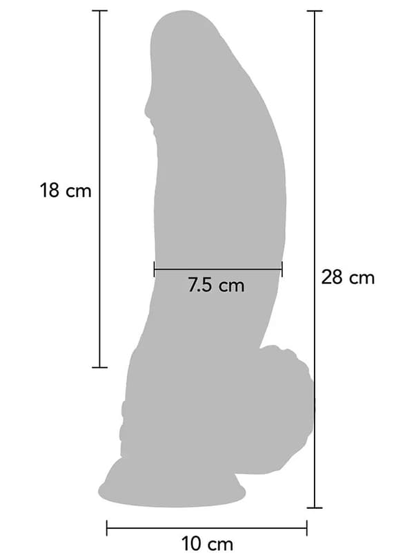 Vibrating Demon Monster Dildo 28 cm Monster dildo