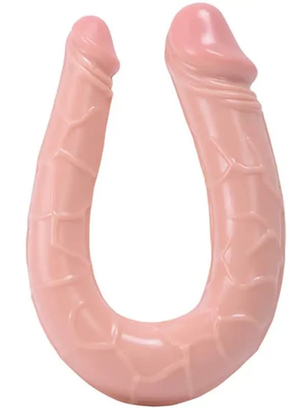 Double Curved Dildo U-shaped 15 cm Dobbeldildoer