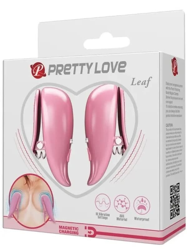 Leaf Wireless Vibrating Nipple Clamps Brystvorteklemmer med vibrering