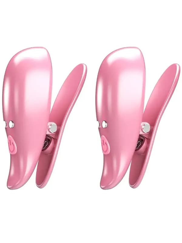 Leaf Wireless Vibrating Nipple Clamps Brystvorteklemmer med vibrering