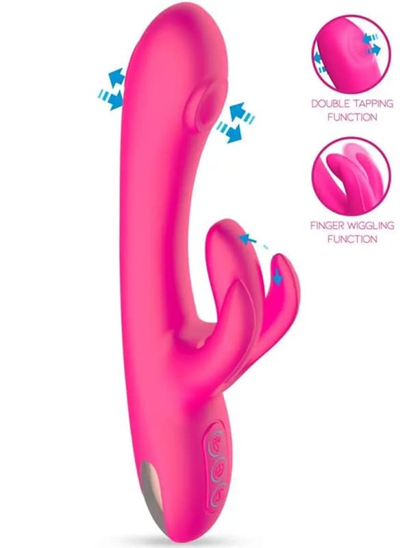 Double Tapping & Finger Wiggling Vibe Rabbit vibrator