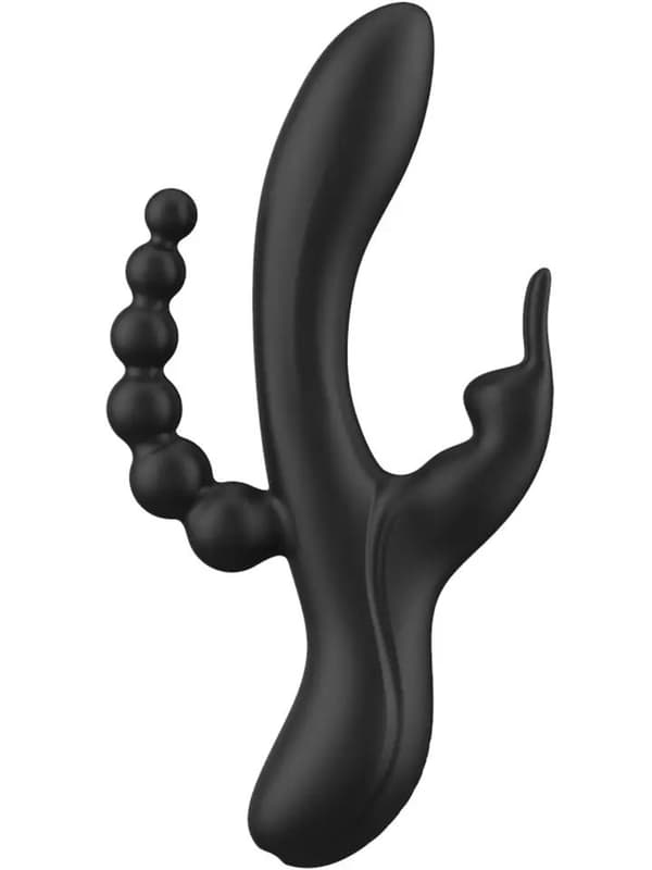 Noir Euphoria Liquid Silicone Triple Pleasure Rabbit vibrator