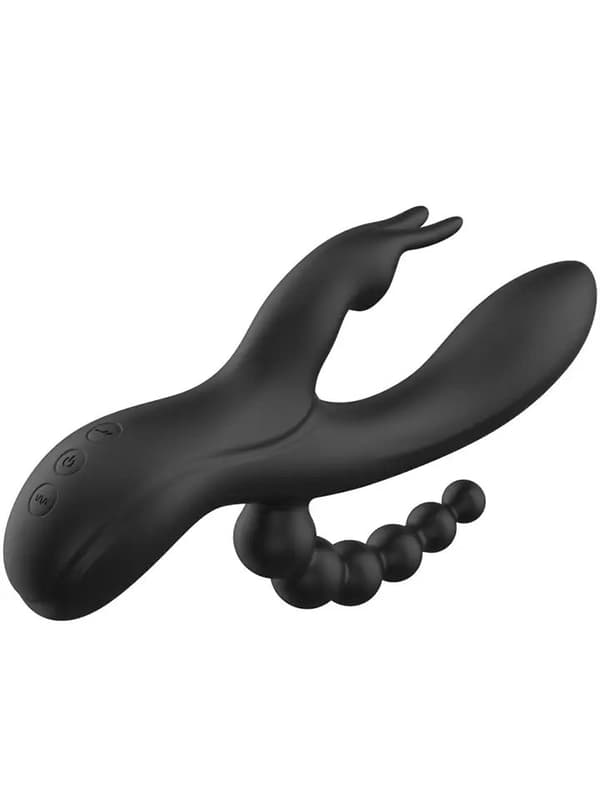 Noir Euphoria Liquid Silicone Triple Pleasure Rabbit vibrator