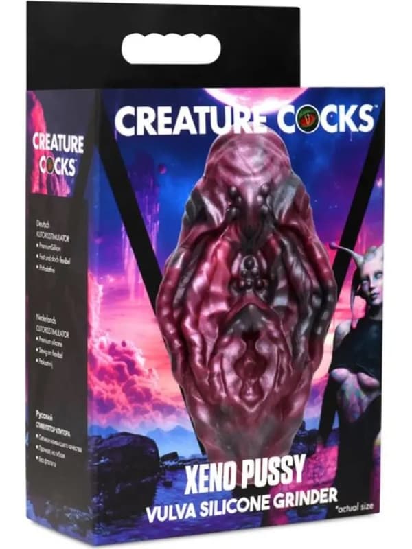 Xeno Pussy Vulva Silicone Grinder Klitoris stimulaattori