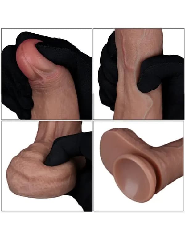 Lovetoy Dual Layered Silicone Cock 21,5 cm Realistisk dildo