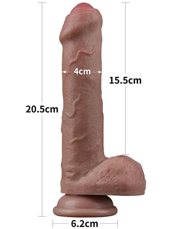 Lovetoy Dual-Layered Silicone Cock 20,5 cm Realistisk dildo