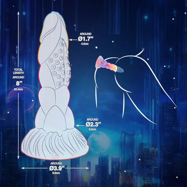 Bad Bubblez Silicone Dildo 20,4 cm Dragon dildo