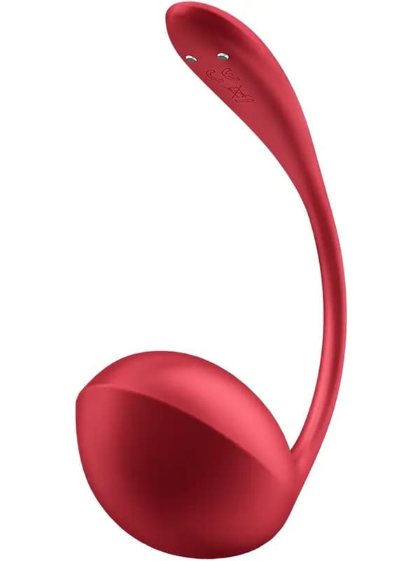 Satisfyer Shiny Petal Connect App Red App-styret vibrerende æg