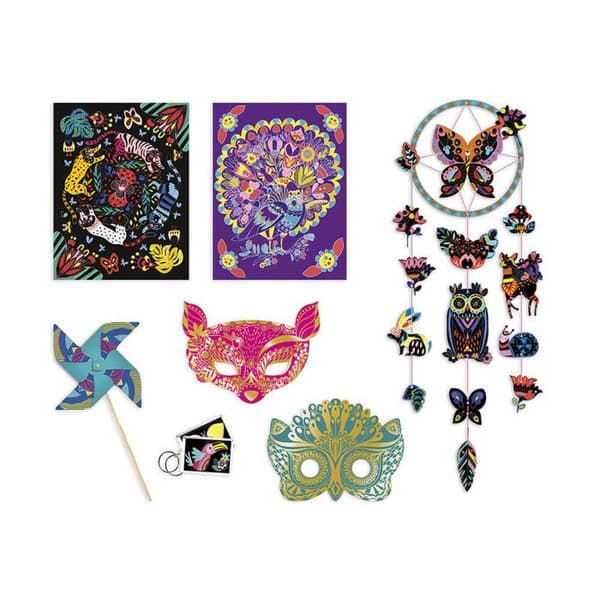 Kit Kreativ - Scratch Art Multi-Aktivitetskit