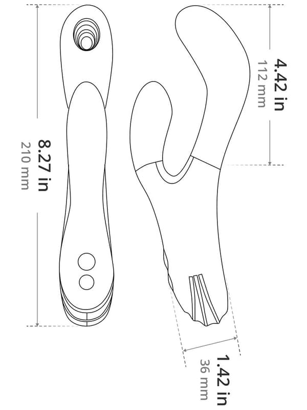 Lovense Osci 3 Heating Rabbit App-kontrollert rabbitvibrator
