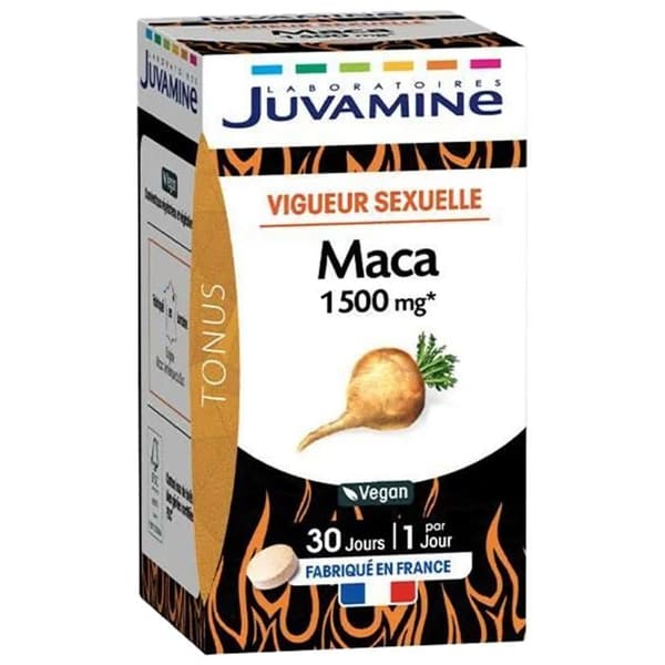 Kosttillskott - JUVAMINE - MACA 1500 mg - Sexuell Styrka - 30 tabletter - Energi