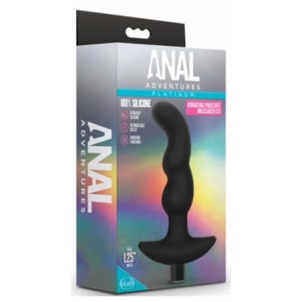 Prostata-plugg - Analäventyr - Massager - 12 cm - 3.2 cm - 10 vibrationsrytmer
