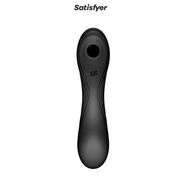 Sexleksak för kvinnor - Satisfyer - Curvy Trinity 4 - 3 kraftfulla motorer - Vibrator och stimulator - Svart