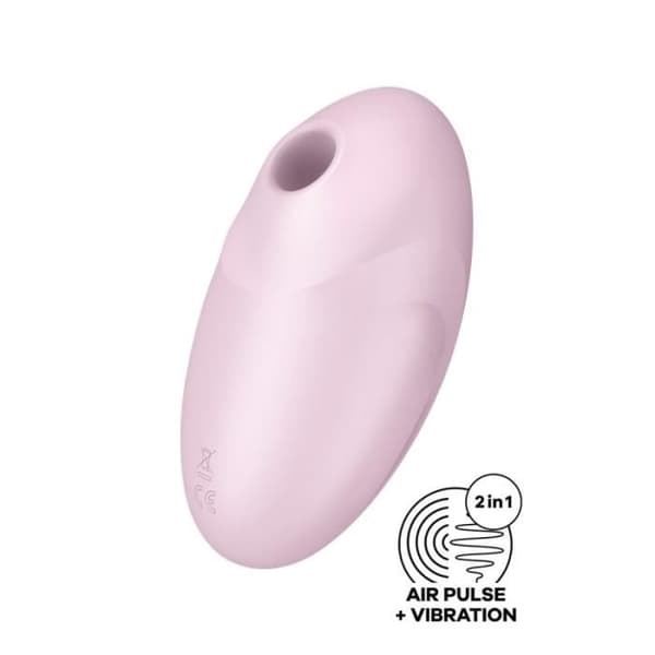 Vibromassager - Satisfyer - Vulva Lover 3 - Ultra mjuk silikon - Uppladdningsbar - Luftryck